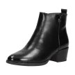 Czarne botki damskie na obcasie VINCEZA 10785 PU