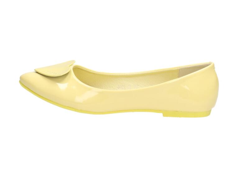 Żółte baleriny damskie Vices 4003-26 Serca