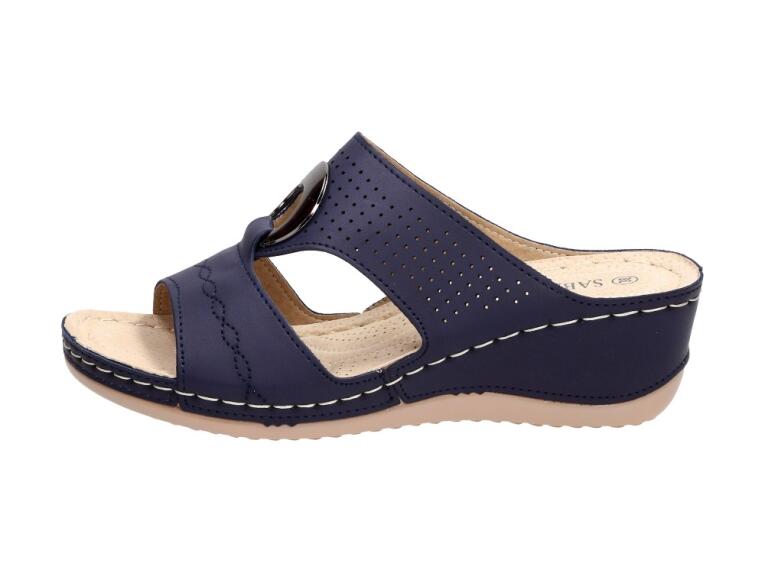Granatowe klapki, buty damskie Sabatina 16604