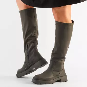 Kozaki zimowe damskie DiA 1396 Traper Khaki
