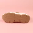 Beżowe półbuty damskie z łańcuchem, sneakersy POTOCKI 12035