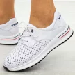 Białe skórzane półbuty damskie Filippo Dp6022/25