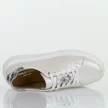 Perłowe skórzane sneakersy damskie Sergio Leone Sp110