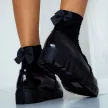 Czarne skarpetki damskie z kokardką (model 742)