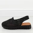 Czarne plecione sandały, buty damskie T.Sokolski 806