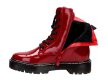 Bordowe glany damskie S.BARSKI HX56 LAKIER