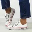 Białe trampki damskie ze skóry eko Big Star Kk274095