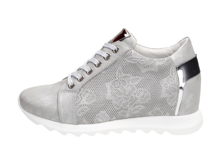 Szare botki damskie sneakersy Jezzi Asa170-1