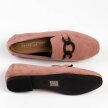 Różowe zamszowe loafersy, mokasyny damskie La.Fi 020DP-SU