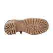 Beżowe botki damskie na obcasie, workery VINCEZA 10813 PU