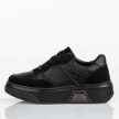 Czarne skórzane sneakersy damskie Sergio Leone Sp026