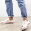 Białe tekstylne trampki damskie LEE COOPER 0875L