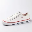 Białe tekstylne trampki damskie LEE COOPER 0875L