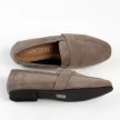 Szare zamszowe loafersy, mokasyny damskie La.Fi 017G-SU