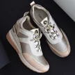 Złote sneakersy półbuty damskie VINCEZA 10670