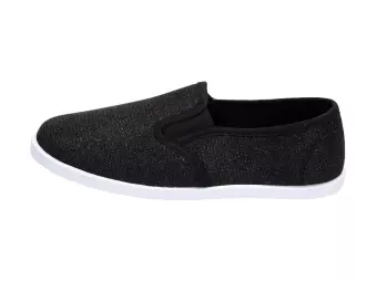 Slip On Czarne tenisówki dziecięce Wishot 042