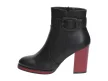Czarne botki damskie Sergio Leone Bt533 Pu