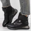 Czarne sneakersy botki damskie Vinceza 10677