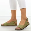 Khaki2 skórzane sandały damskie T.Sokolski 306