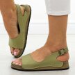 Khaki2 skórzane sandały damskie T.Sokolski 306