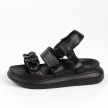Czarne sandały damskie La.Fi 048BK-PU