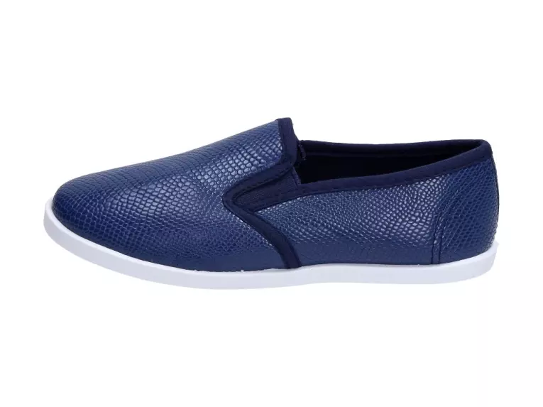 Slip On Granatowe trampki dziecięce Wishot 041