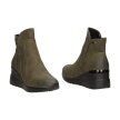 Botki damskie na koturnie JEZZI 2131-6 KHAKI