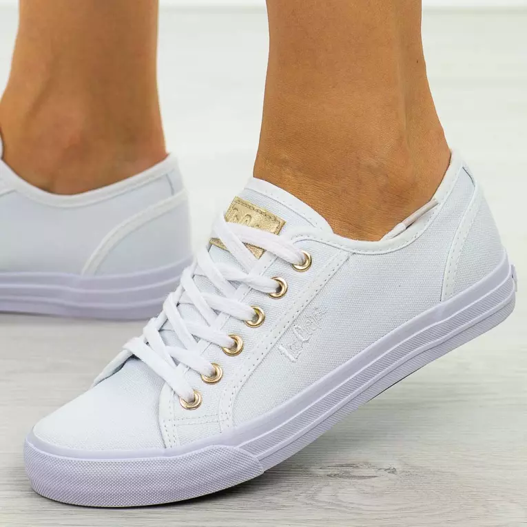 Białe trampki damskie Lee Cooper 3335