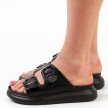 Czarne klapki damskie La.Fi 045BK-PU