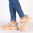 Beżowe sneakersy damskie NAVY DOT 56004