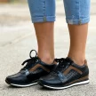 Czarne sneakersy damskie, półbuty M.DASZYŃSKI 2169-4