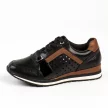 Czarne sneakersy damskie, półbuty M.DASZYŃSKI 2169-4