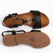 Czarne płaskie sandały damskie S.BARSKI SS27-77