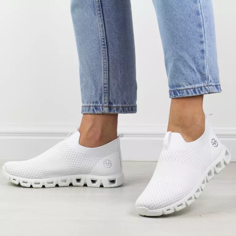 Białe sportowe buty damskie Vinceza 17296