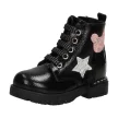 Czarne botki dla dziewczynki NAVY DOT 61060