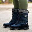 Granatowe zimowe śniegowce damskie z membraną American Club Softshell Sn10/23