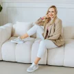 Szare sneakersy damskie Jezzi News 9089