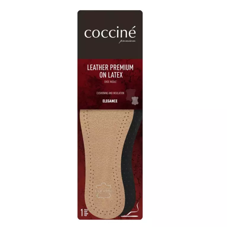 LEATHER ON LATEX WKLADKA SKÓRZANA COCCINE