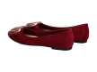 Bordowe baleriny damskie SERGIO LEONE BL623