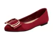 Bordowe baleriny damskie SERGIO LEONE BL623