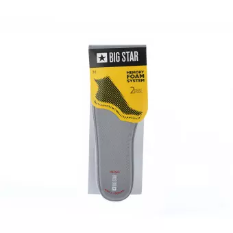 Dwie pary szarych wkładek Memory Foam Big Star Z7w002