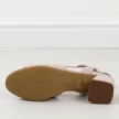 Szare sandały damskie na obcasie Sergio Leone sk891