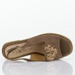 Taupe płaskie sandały damskie S.Barski 018