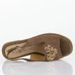 Taupe płaskie sandały damskie S.Barski 018