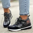 Sneakersy damskie VINCEZA 10670 CZARNY MIX