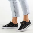Czarne trampki damskie American Club 17036