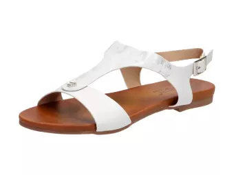 Srebrne sandały damskie S.Barski 541-8