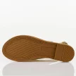 Złote płaskie sandały damskie Filippo Ds6915/25