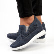 Niebieskie ażurowane sneakersy damskie JEZZI SA170-9