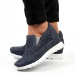 Niebieskie ażurowane sneakersy damskie JEZZI SA170-9